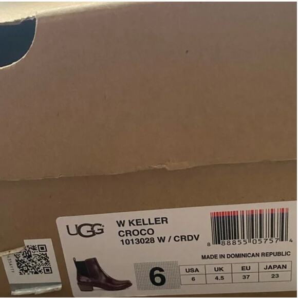 NIB UGG Keller Croco Chelsea Boots Sz 6 - Picture 5 of 8